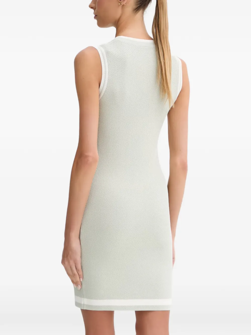 GUESS USA Gabry mouwloze mini-jurk met geperforeerde details Grijs