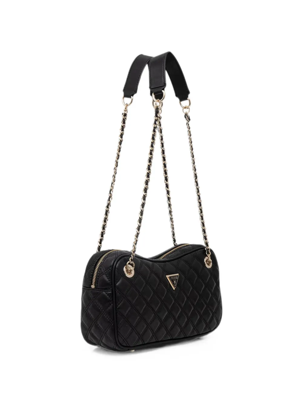 GUESS USA Giully schoudertas met logoplakkaat Zwart