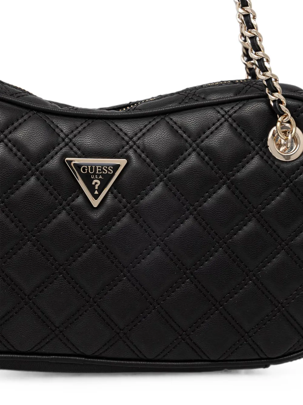 GUESS USA Giully schoudertas met logoplakkaat Zwart