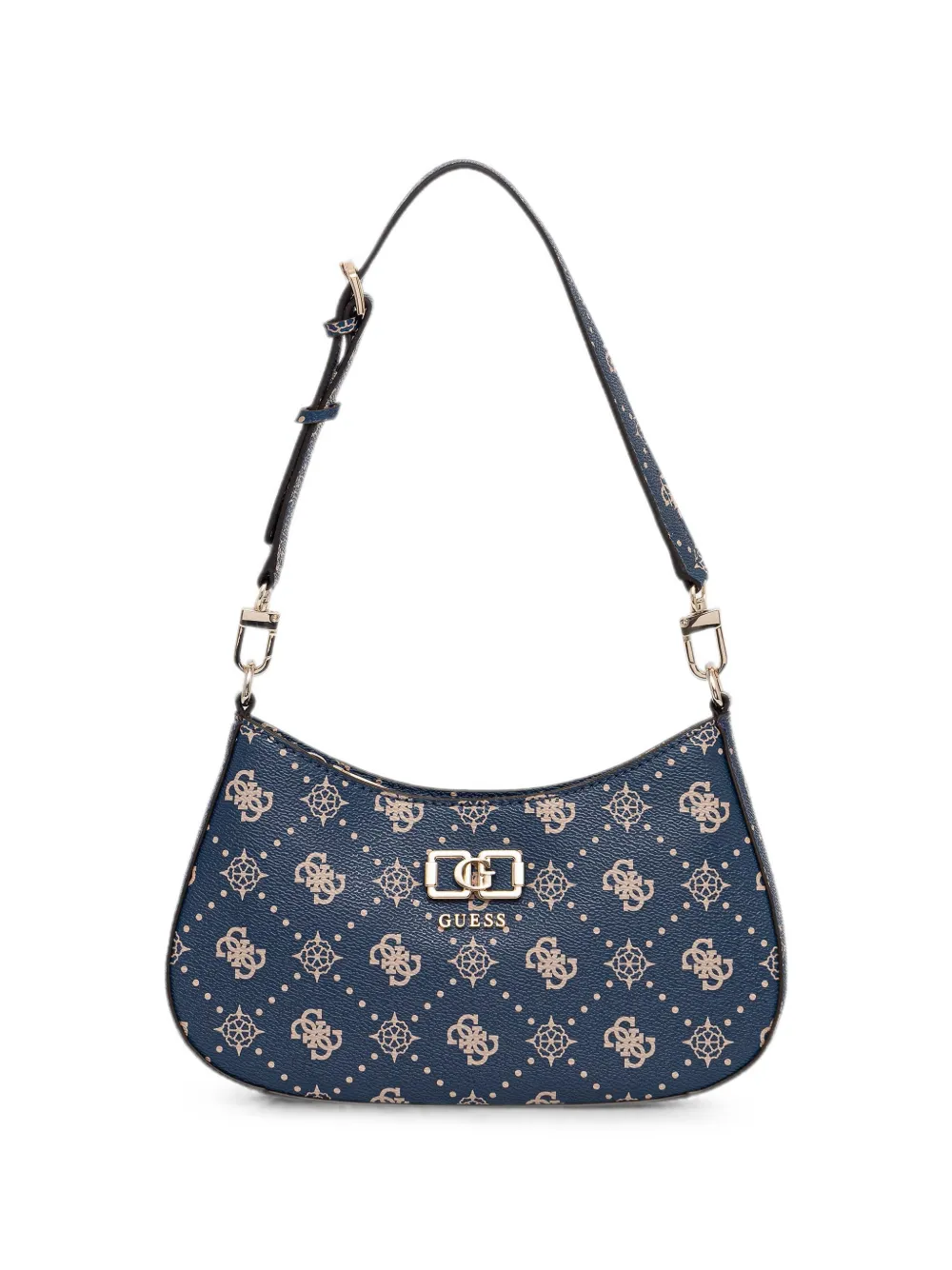 GUESS USA Borsa a spalla Emelie con stampa - Blu