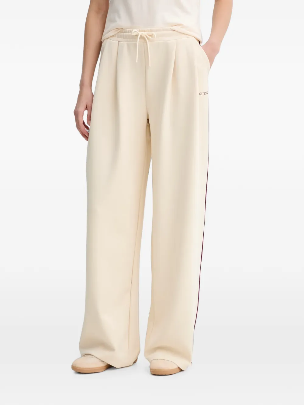GUESS USA side-stripe track pants - Toni neutri