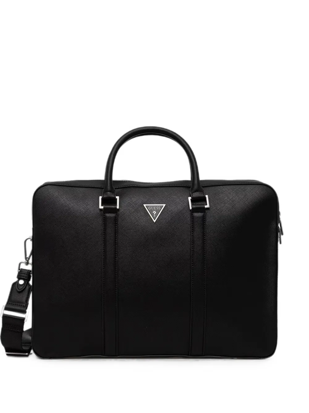 GUESS USA Milano logo-plaque briefcase - Nero
