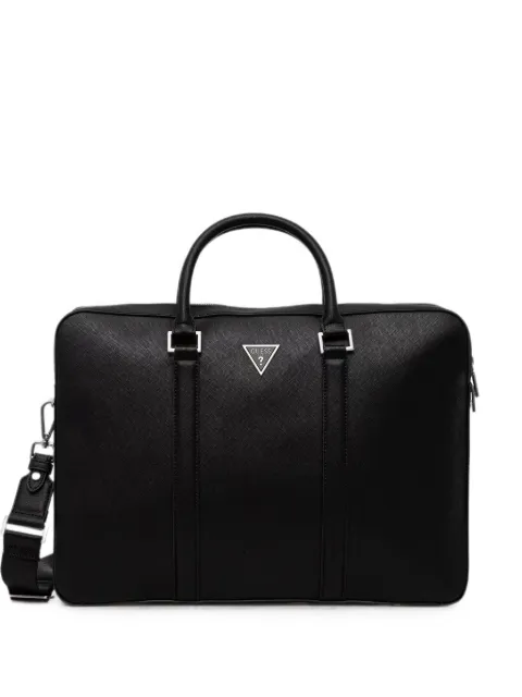 GUESS USA Milano logo-plaque briefcase