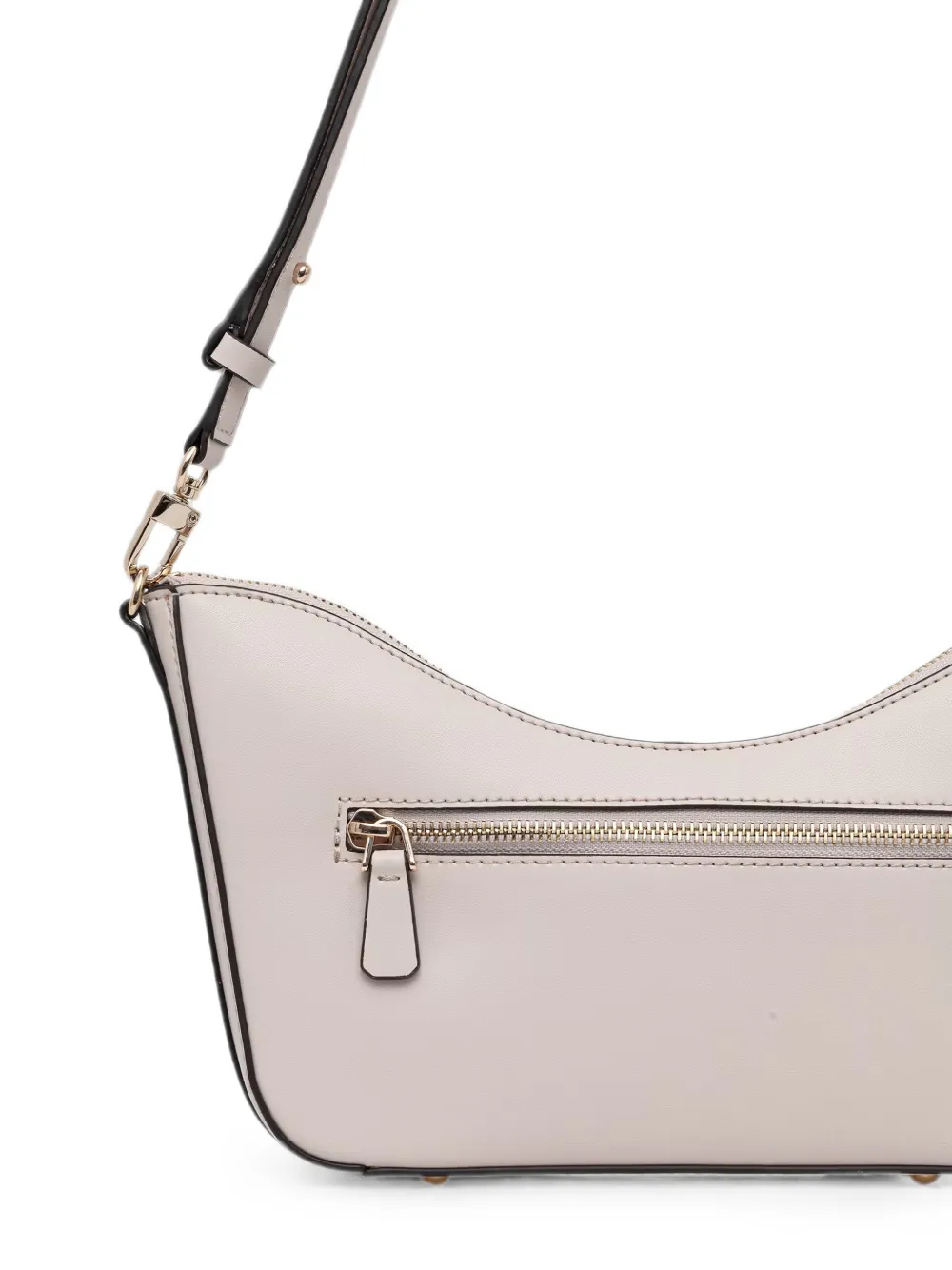 GUESS USA Janie schoudertas met horsebit-detail Beige