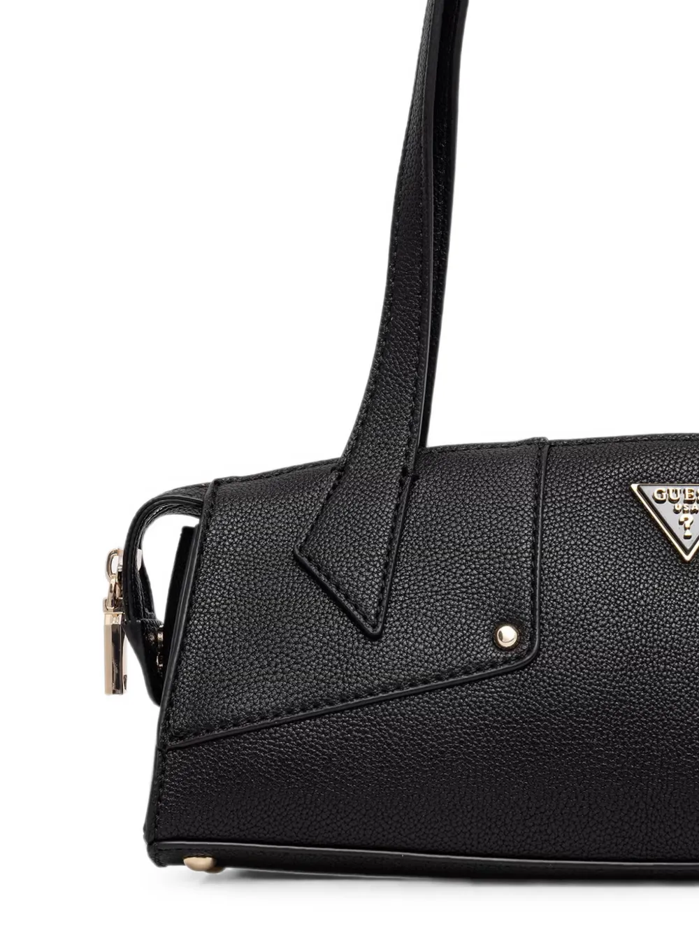 GUESS USA Darcy bewerkte shopper met logoplakkaat Zwart