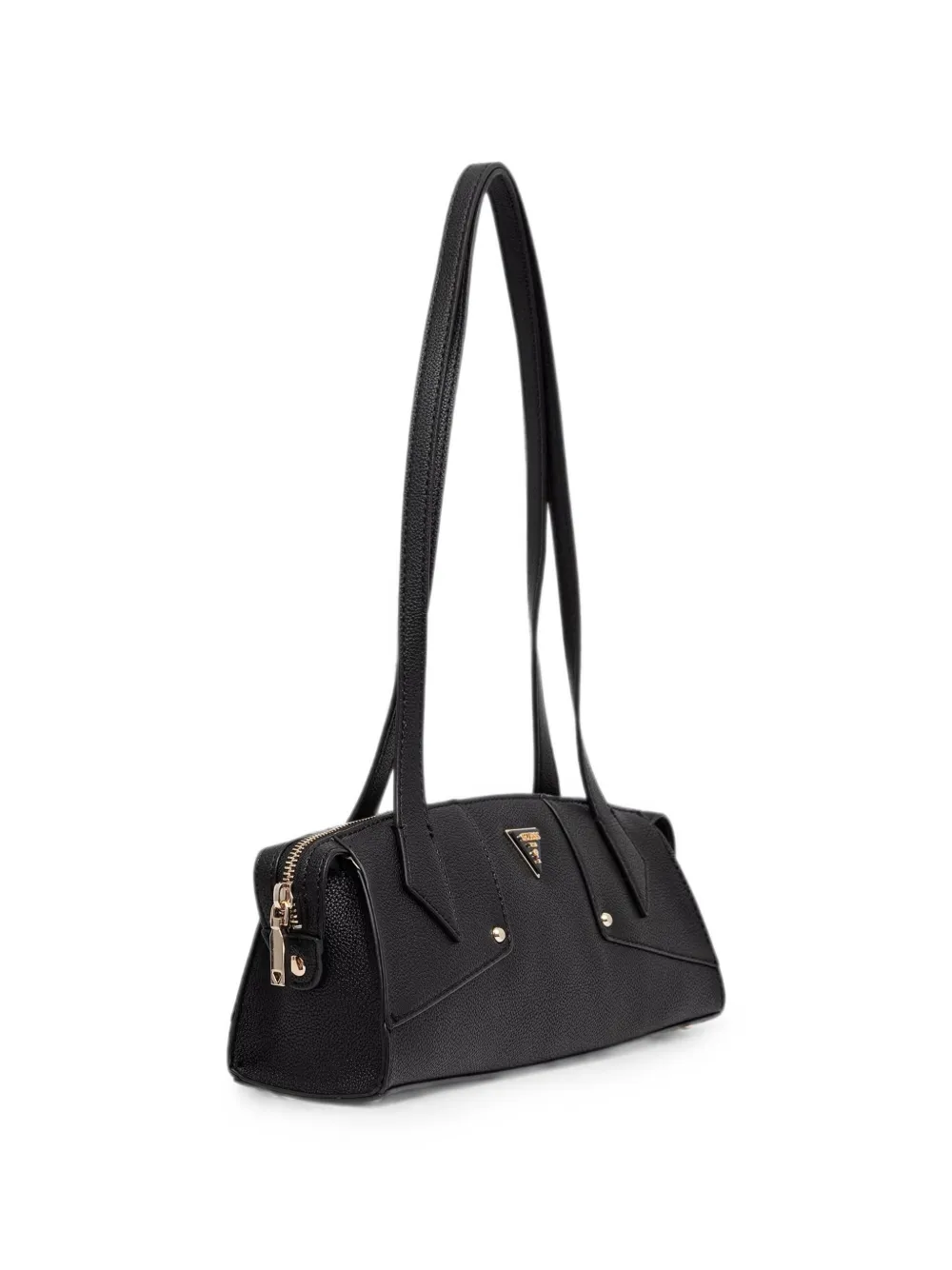 GUESS USA Darcy bewerkte shopper met logoplakkaat Zwart