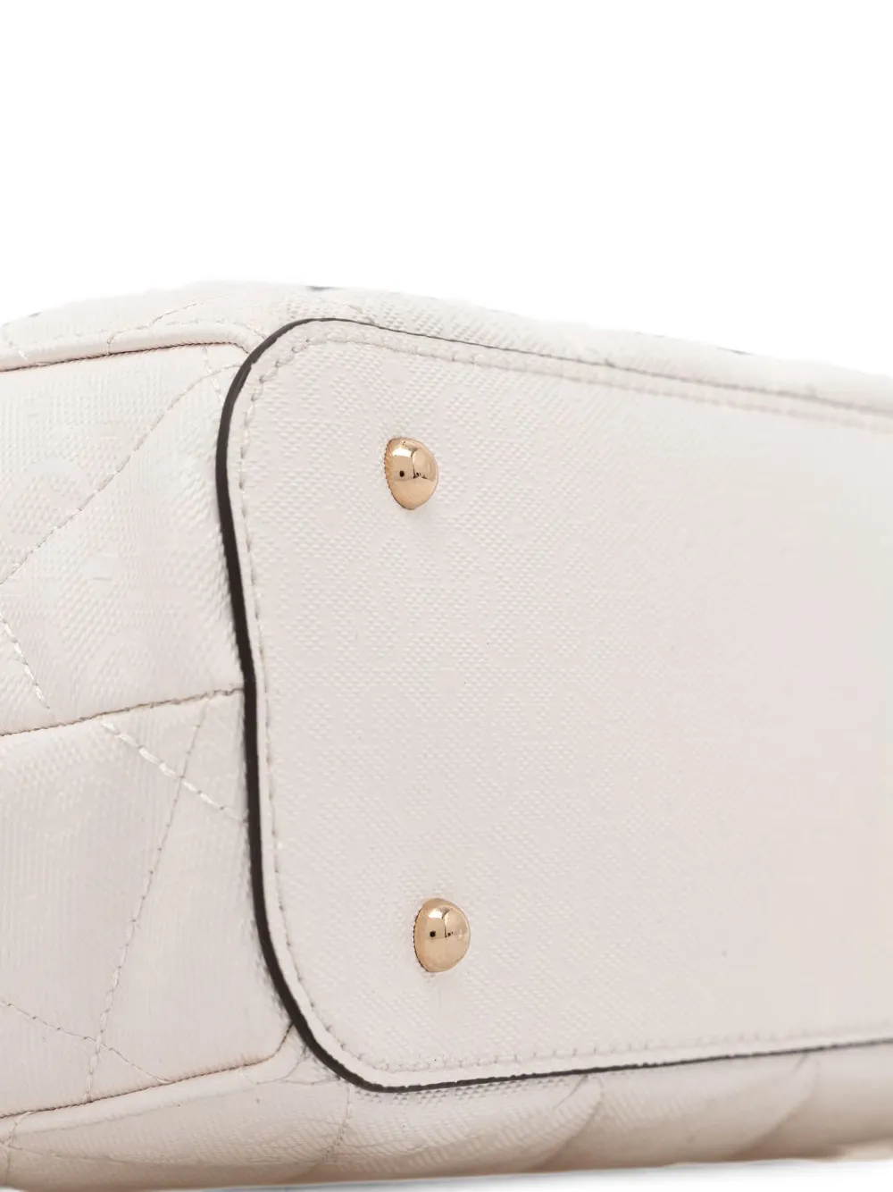 GUESS USA Libby gewatteerde shopper met bedel Beige
