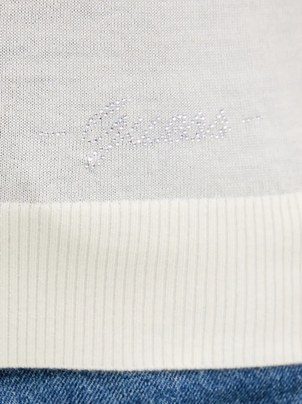 GUESS USA T-shirt met stras Wit