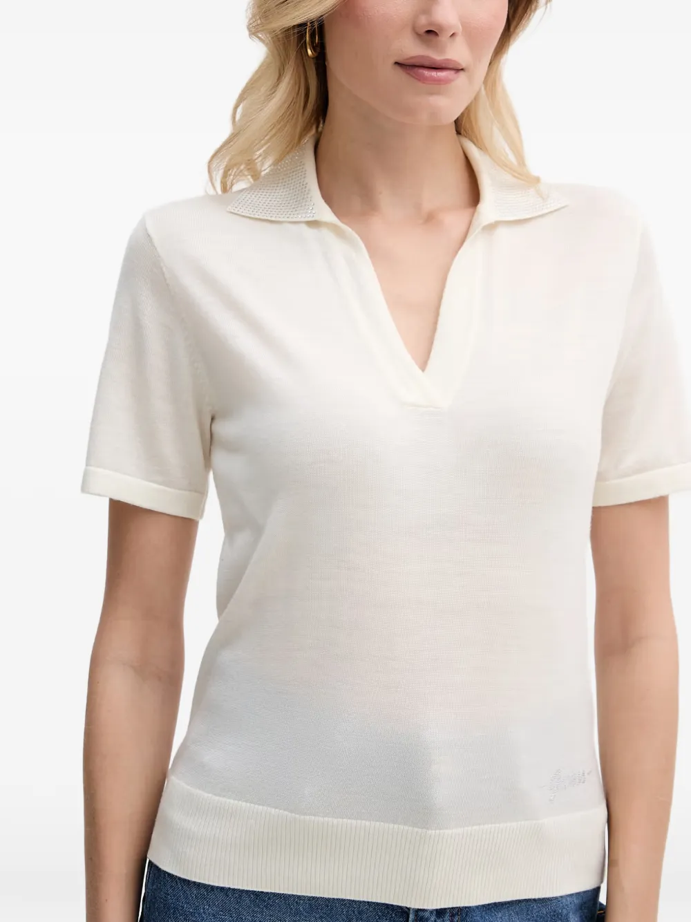 GUESS USA T-shirt met stras Wit
