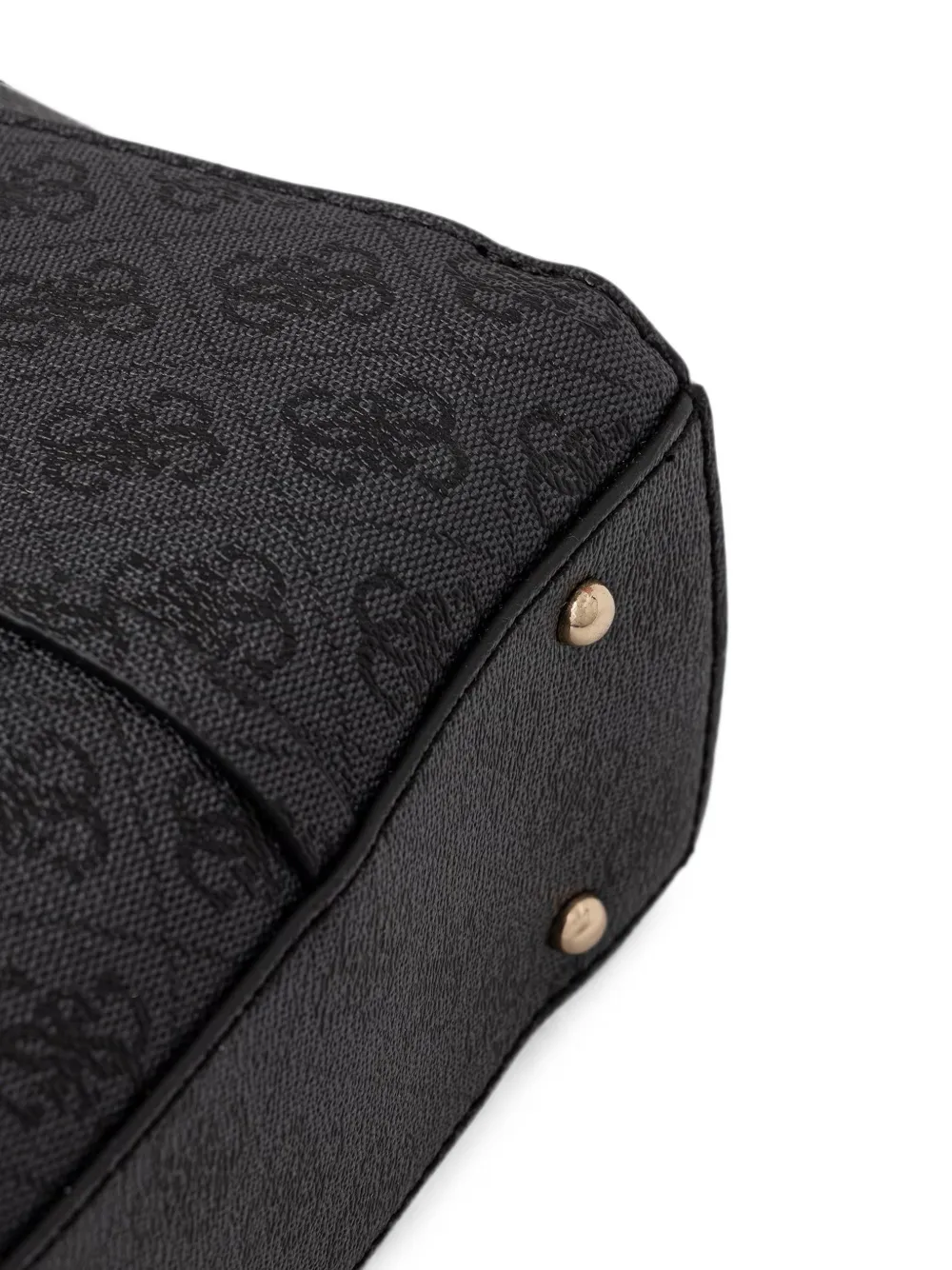 GUESS USA Leona shopper van imitatieleer met monogram en logo Zwart