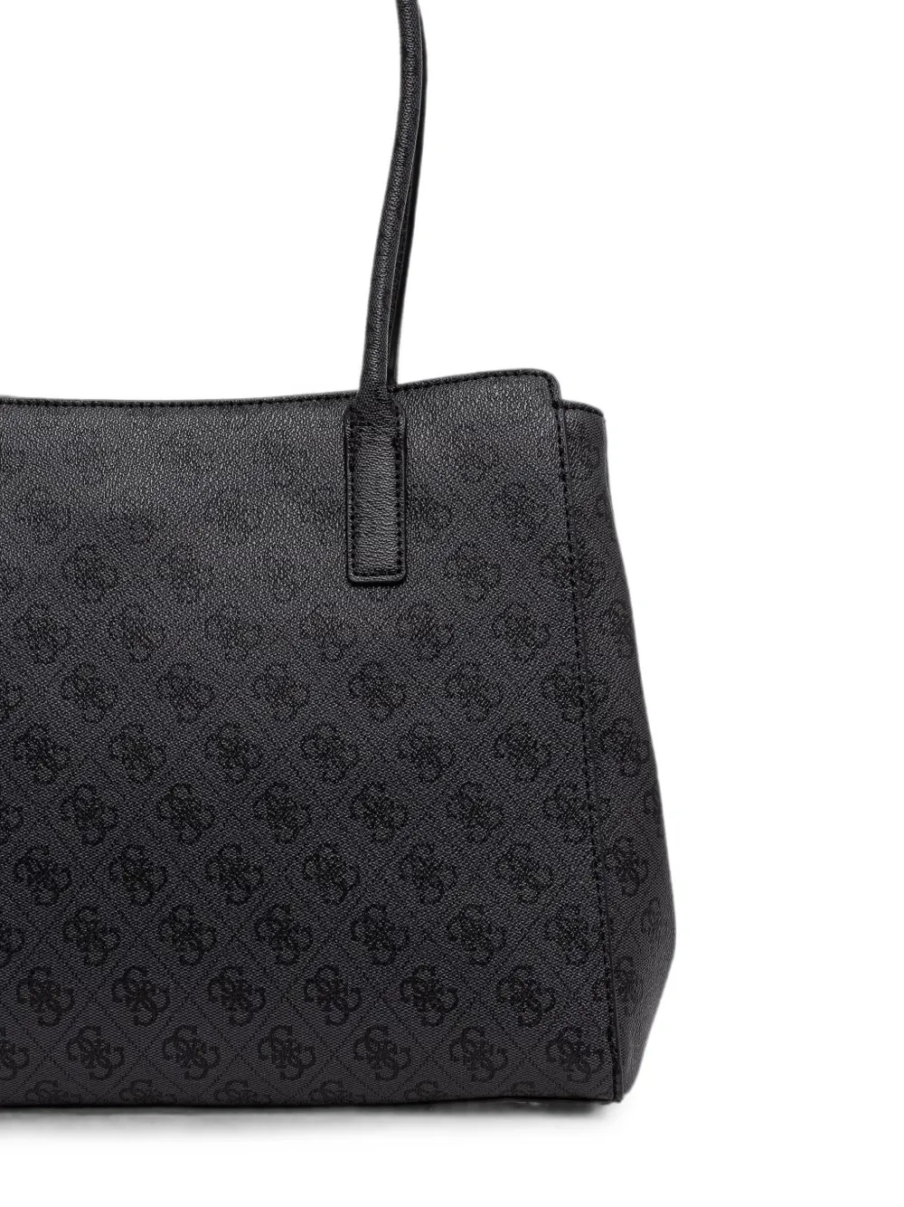 GUESS USA Leona shopper van imitatieleer met monogram en logo Zwart