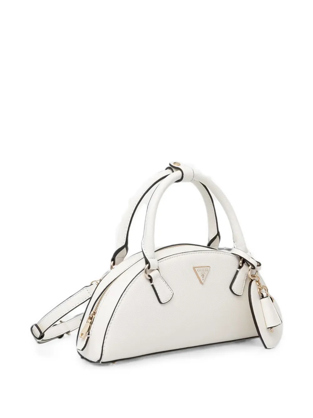 GUESS USA Isobel shopper met hartbedel en logoplakkaat Wit