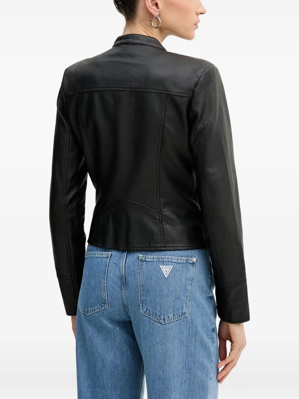 GUESS USA Jack met monogram-reliëf Zwart