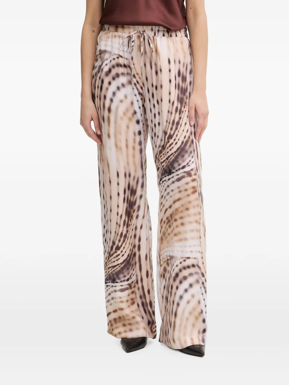 GUESS USA abstract-print drawstring trousers - Toni neutri