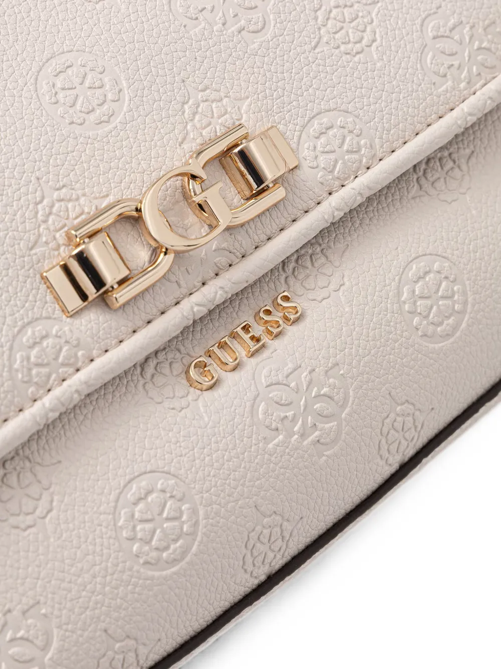 GUESS USA Anise schoudertas met logo-reliëf Beige