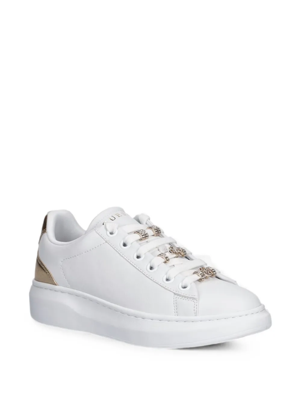 GUESS USA charm-embellished chunky-sole sneakers Wit