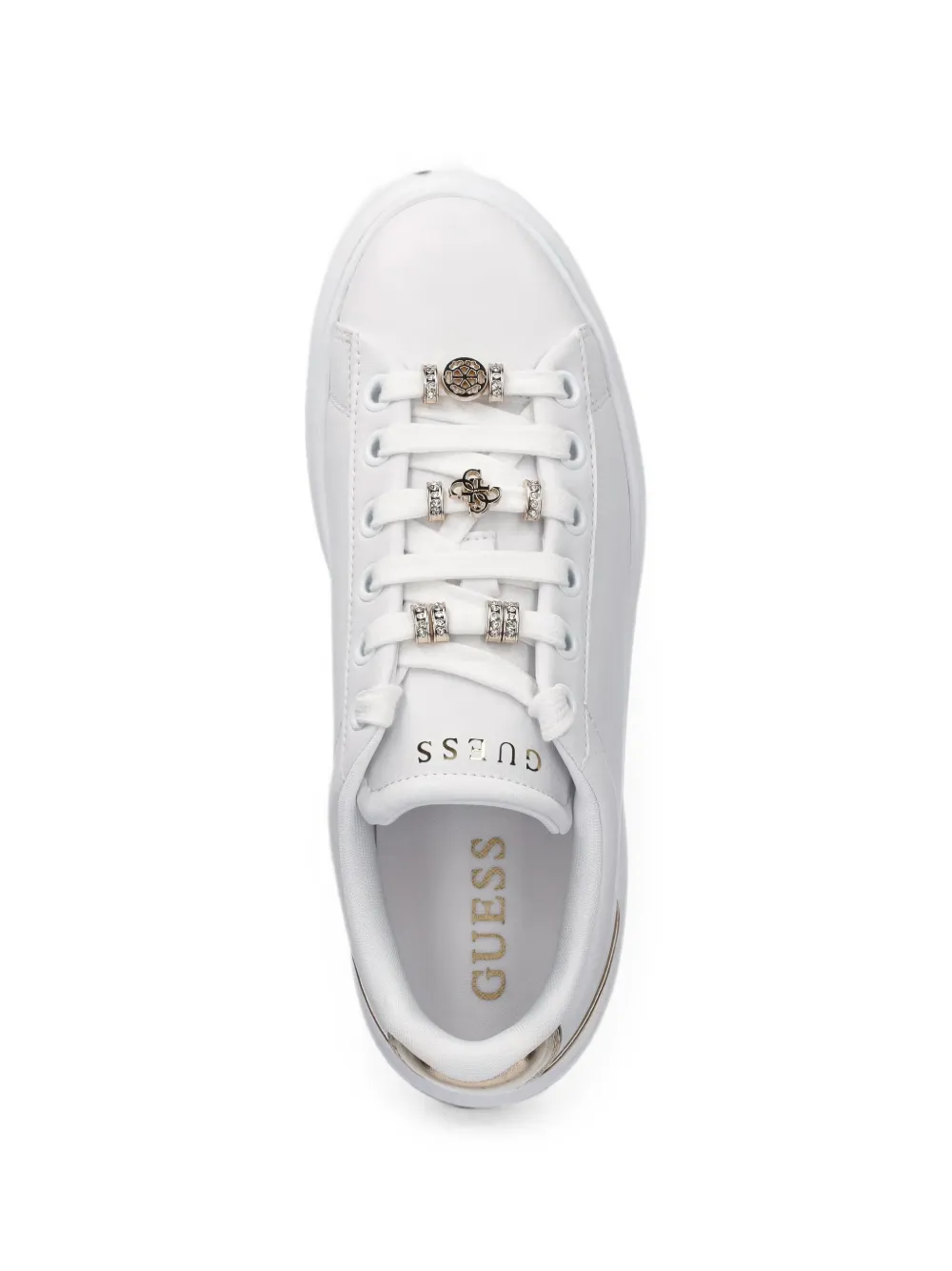 GUESS USA charm-embellished chunky-sole sneakers Wit