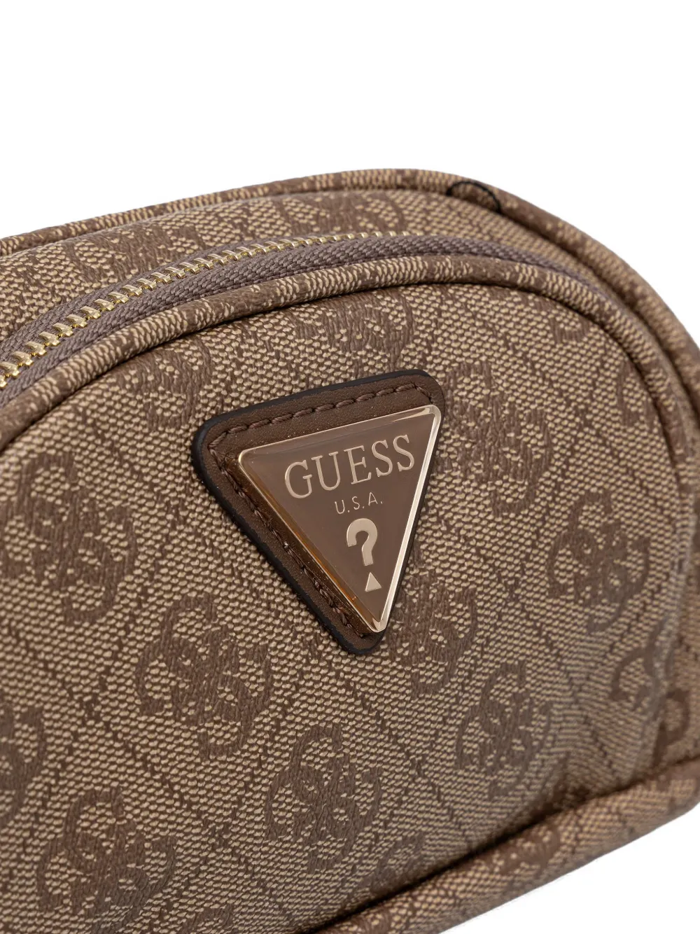 GUESS USA Latona heuptas met monogramprint Beige