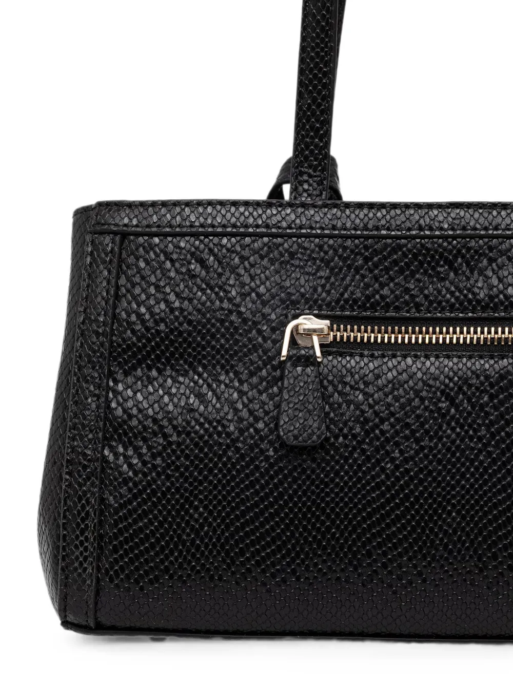 GUESS USA shopper met slangen-effect en gesp Zwart