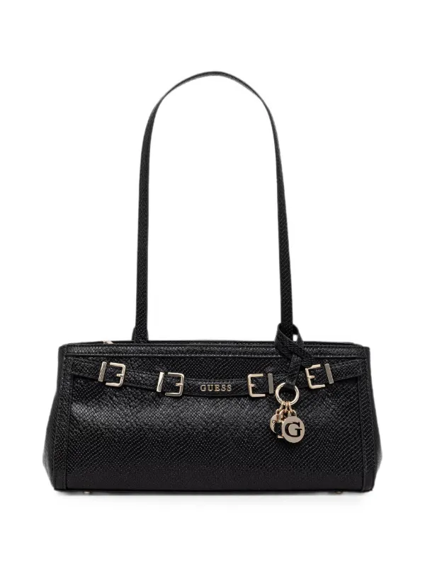 GUESS USA スネークパターン ハンドバッグ | ブラック | FARFETCH JP
