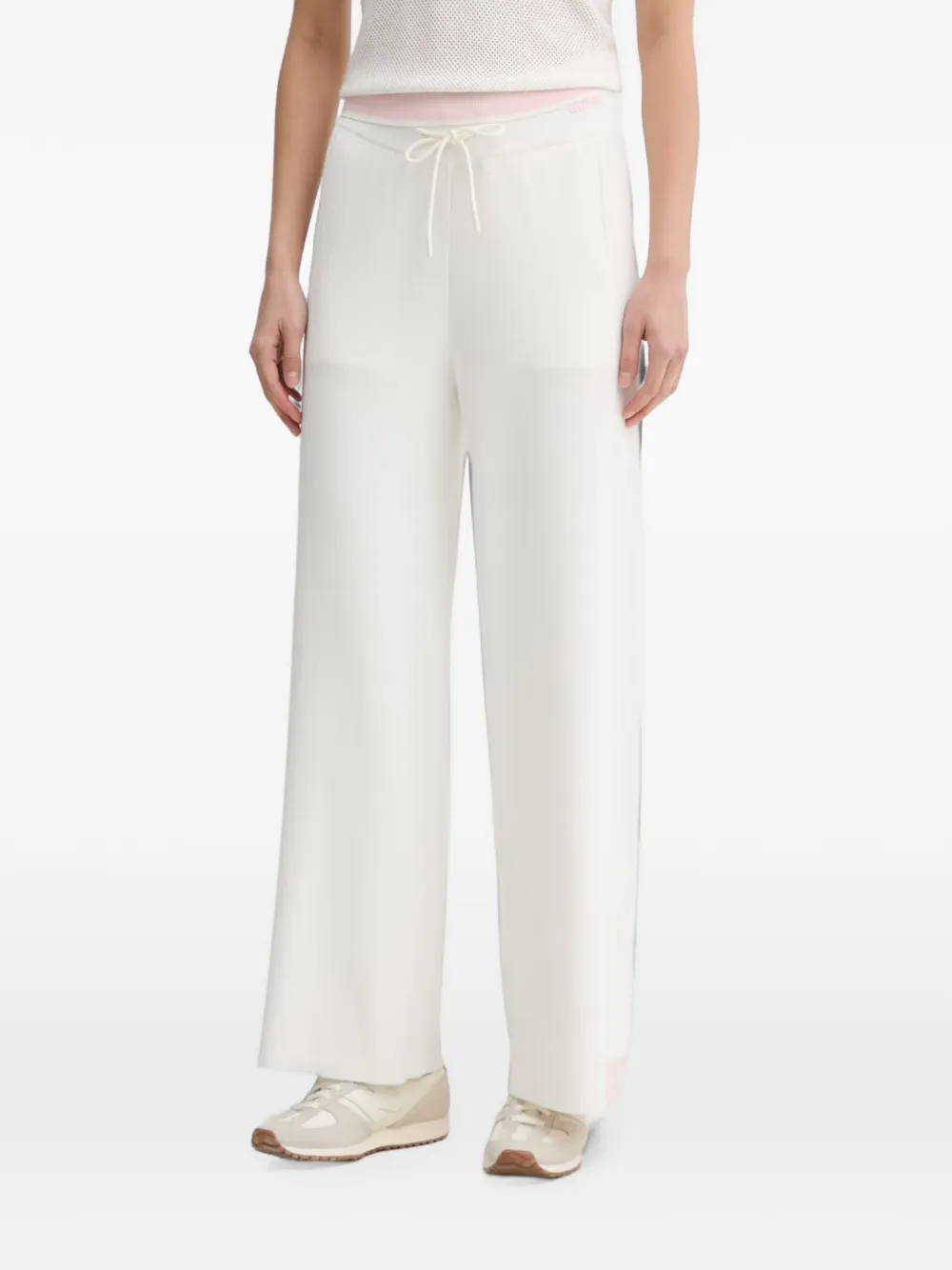 GUESS USA drawstring track pants - Bianco