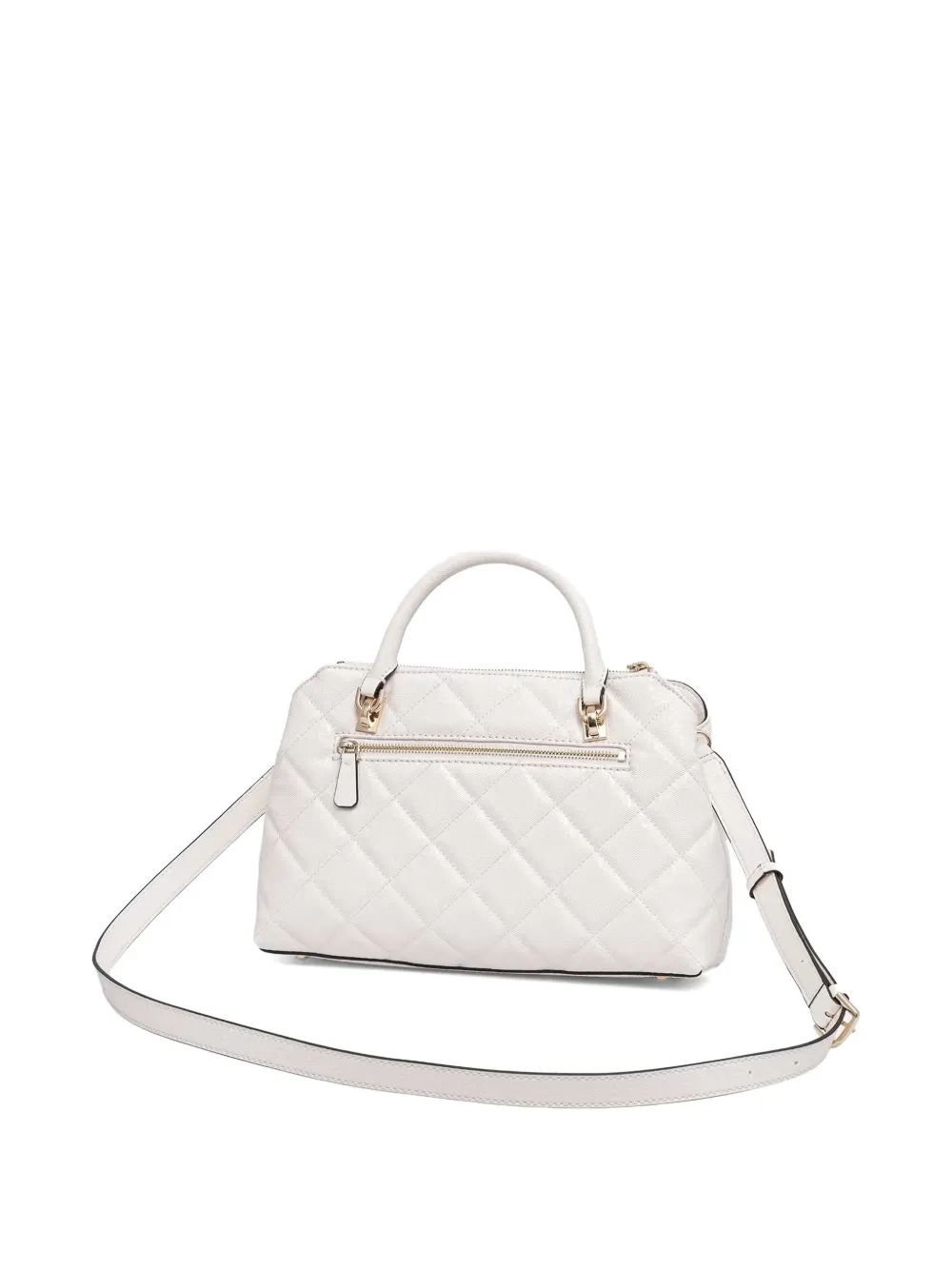 GUESS USA Libby gewatteerde shopper met bedel Beige