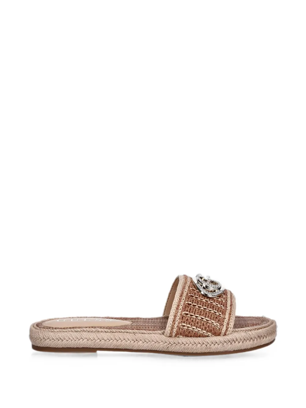 GUESS USA Kaylis Sandalen mit Logo-Schild - Braun