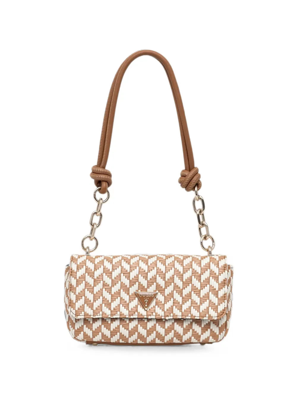 GUESS USA Tessi woven chevron tote bag - Toni neutri