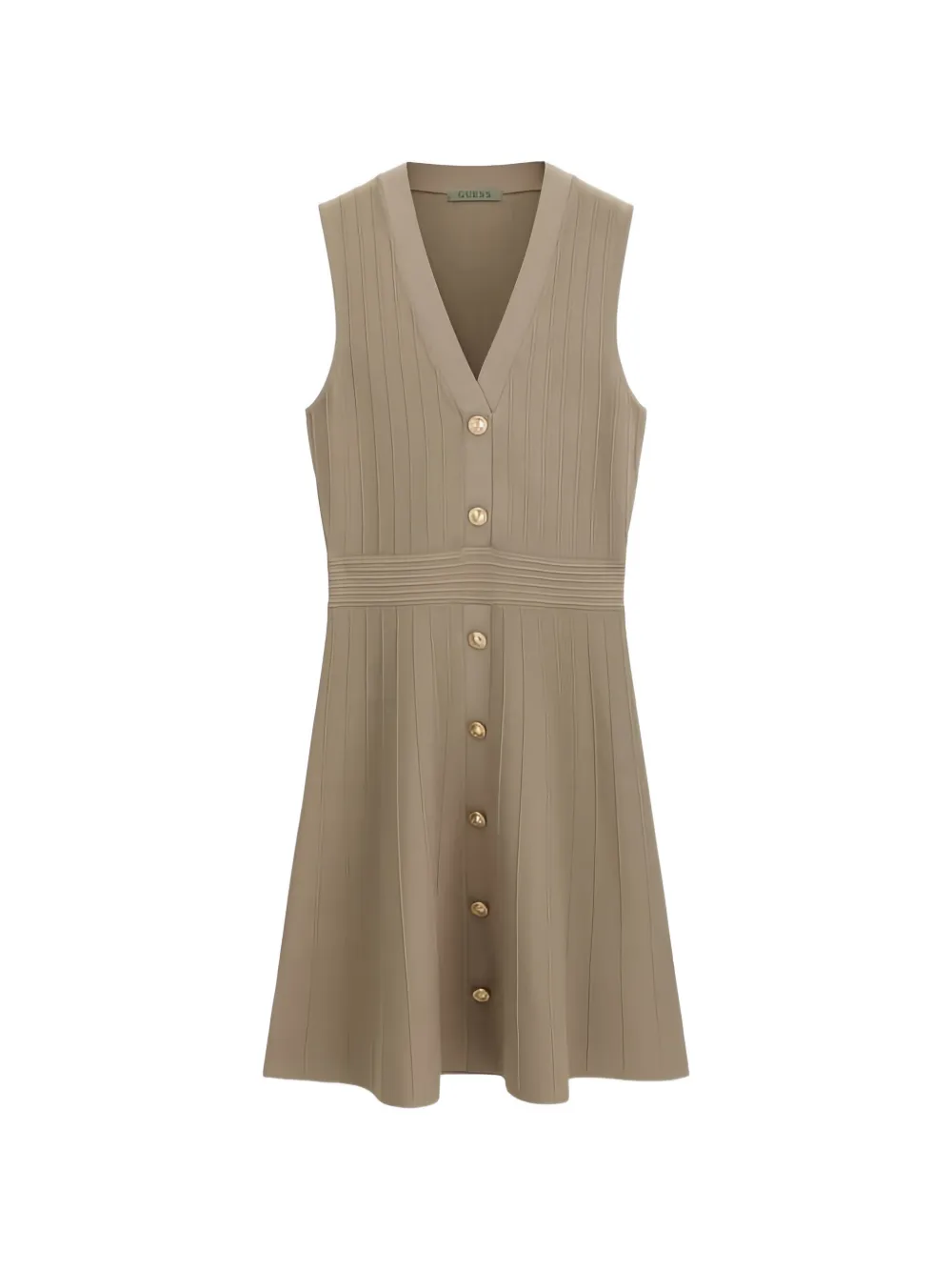 GUESS USA ribbed-knit sleeveless midi dress - Verde