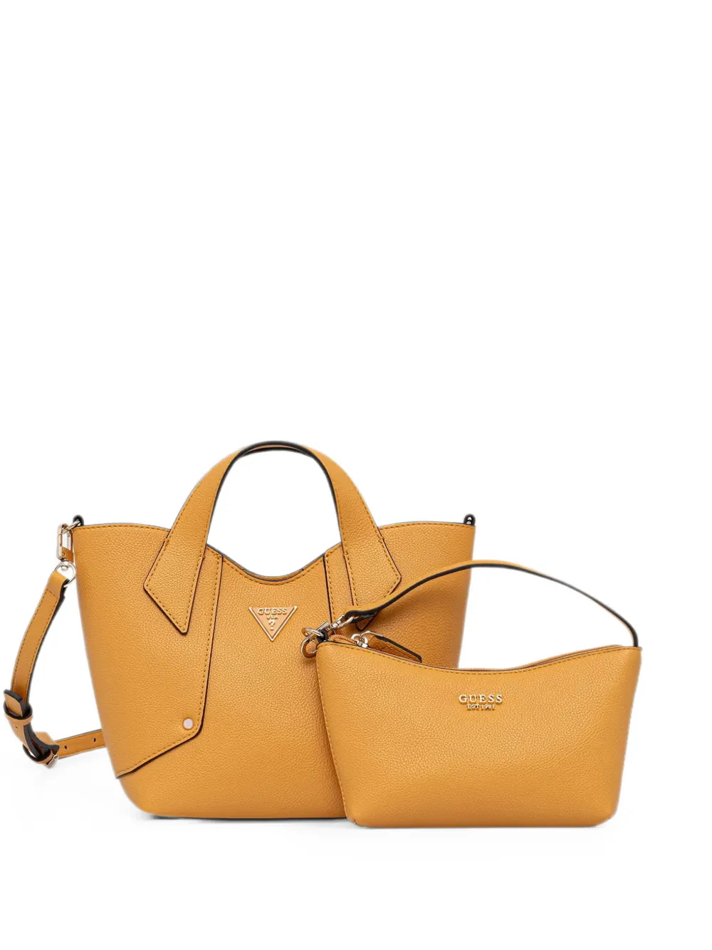 GUESS USA Darcy logo-plaque tote bag - Arancione