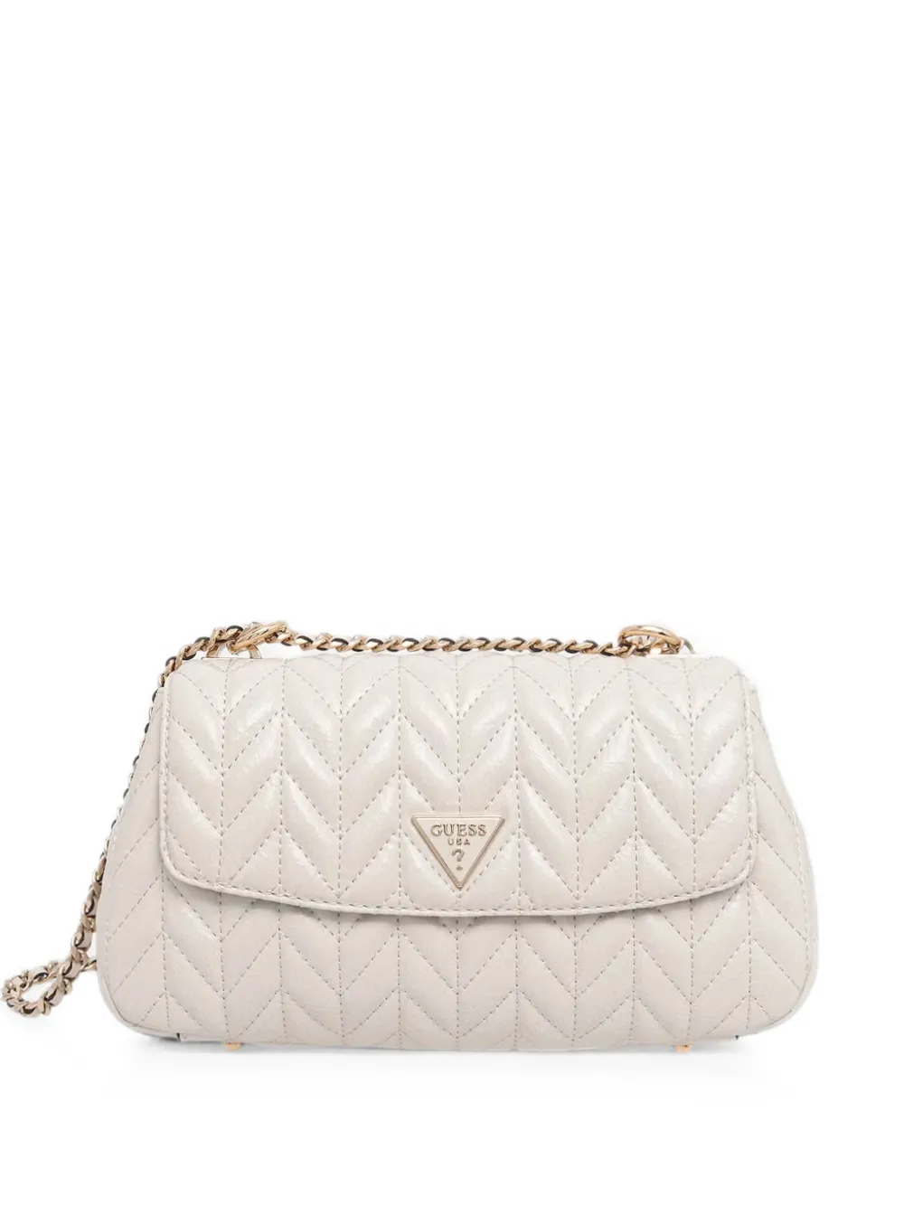GUESS USA Cheryl chevron-quilted shoulder bag - Toni neutri
