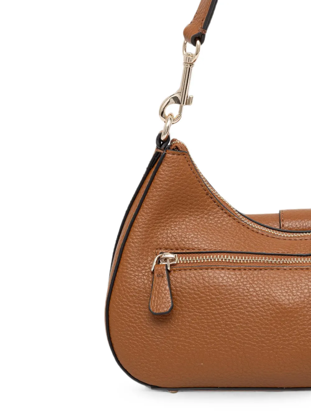 GUESS USA Jessa bewerkte schoudertas met logoplakkaat Bruin