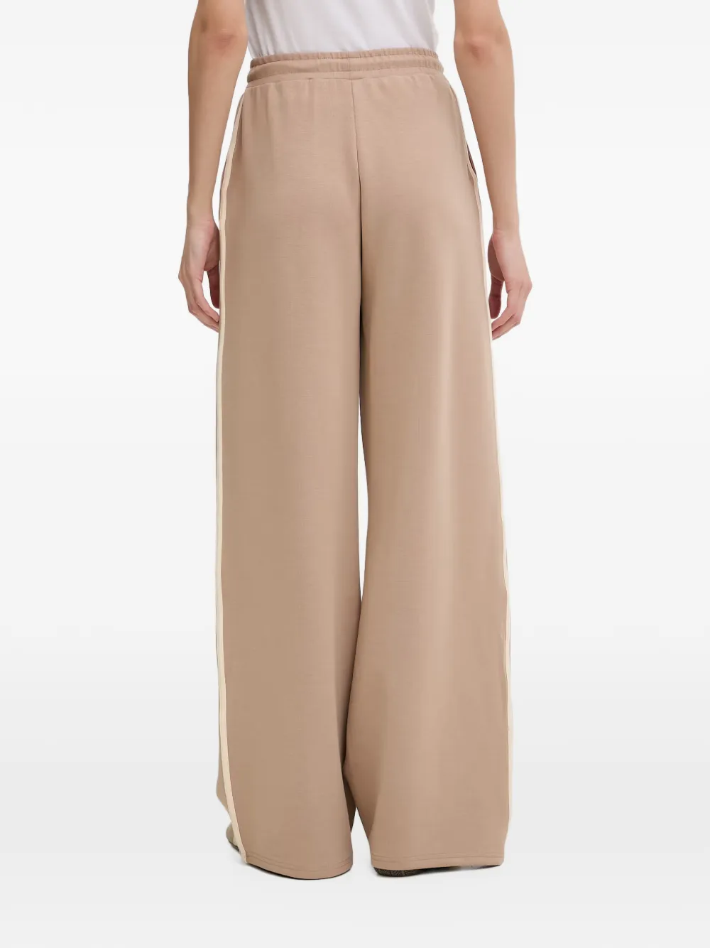 GUESS USA Jasmine geplooide trainingsbroek met zijstreep Beige
