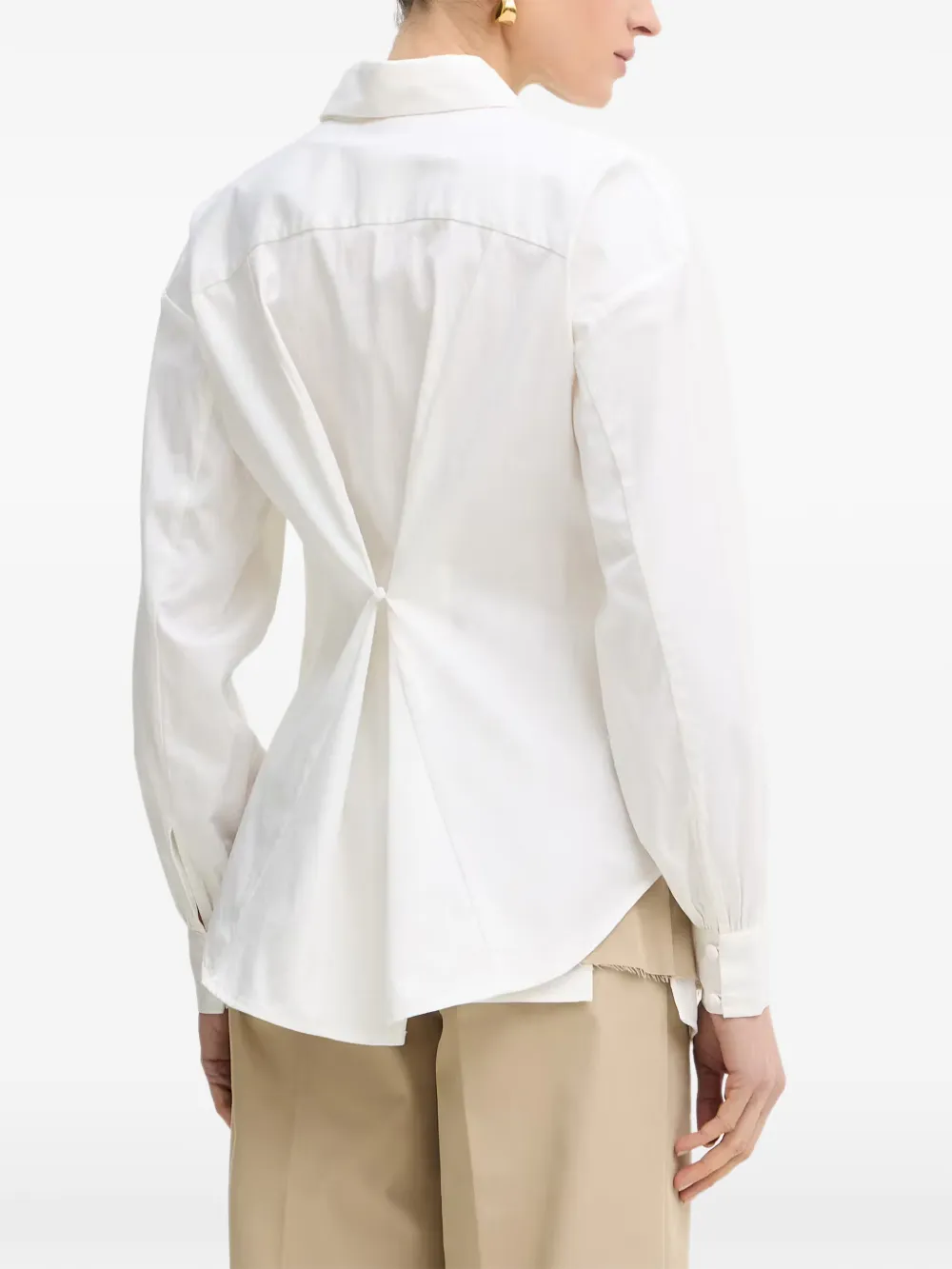 GUESS USA Erika twist-back shirt Wit