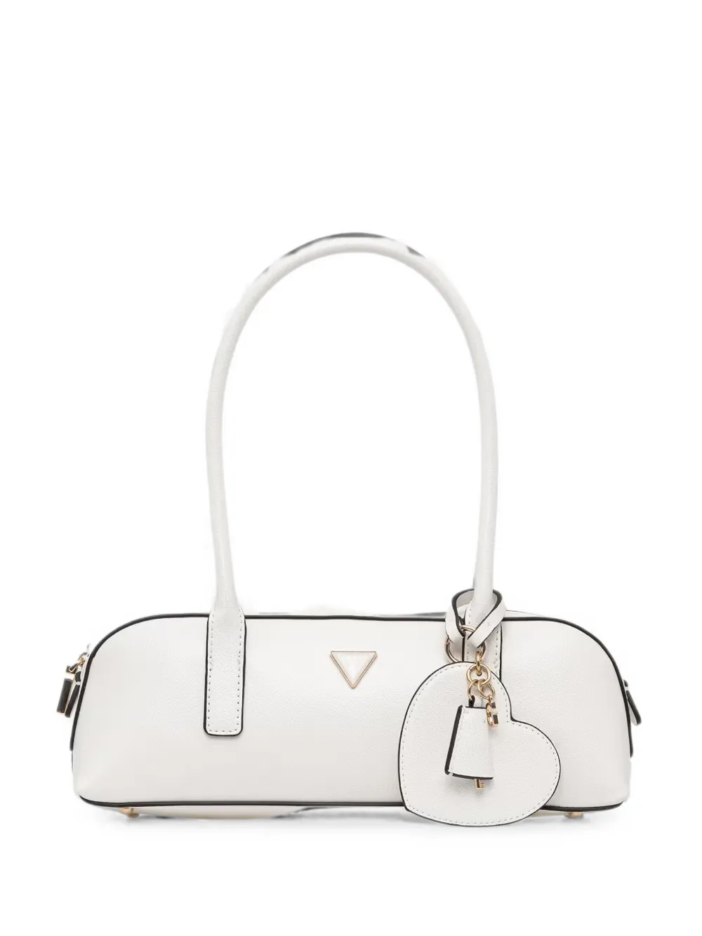GUESS USA Isobel heart-charm logo-plaque tote bag - Bianco