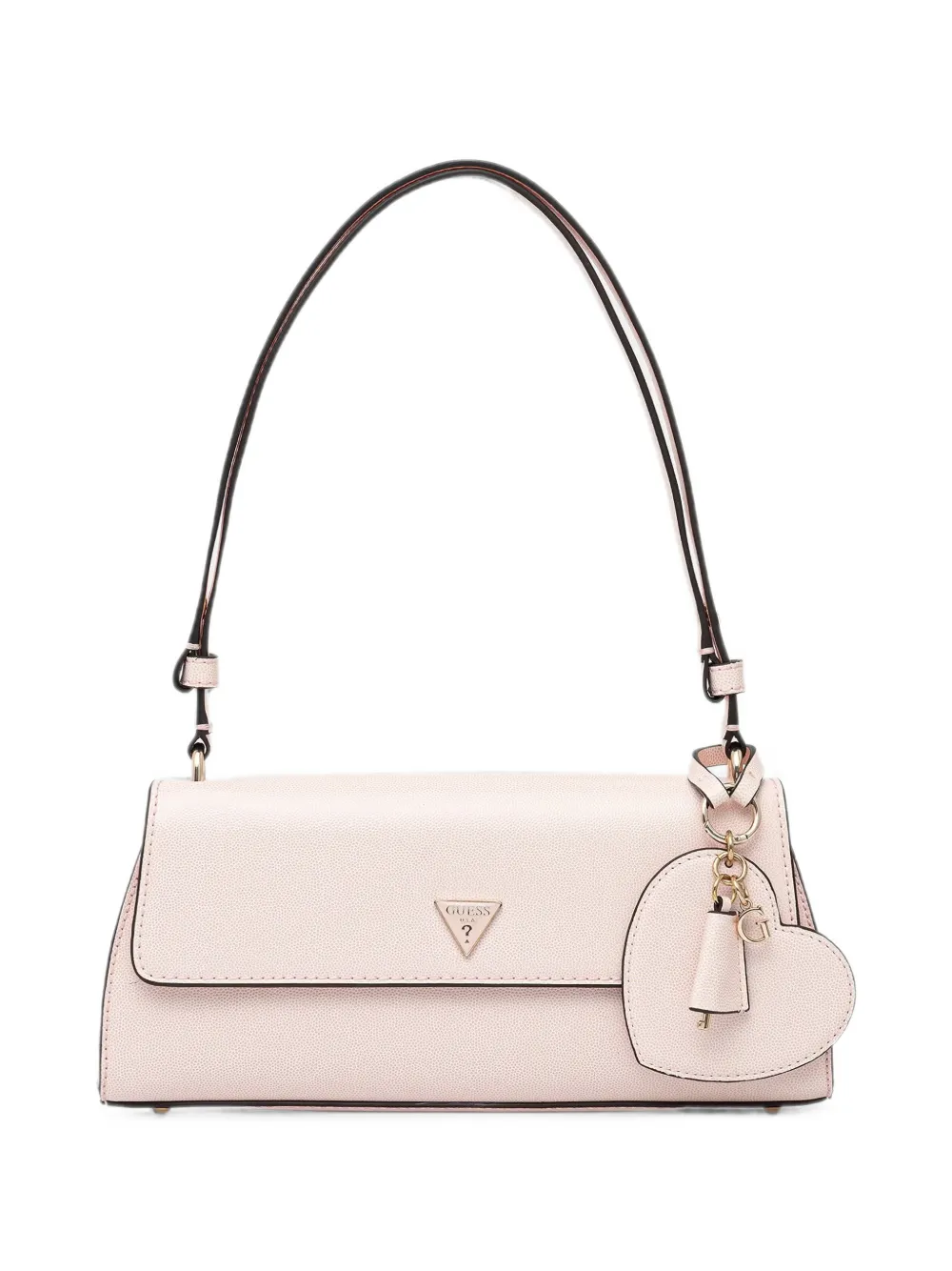 GUESS USA Isobel heart-motif logo-plaque shoulder bag - Rosa