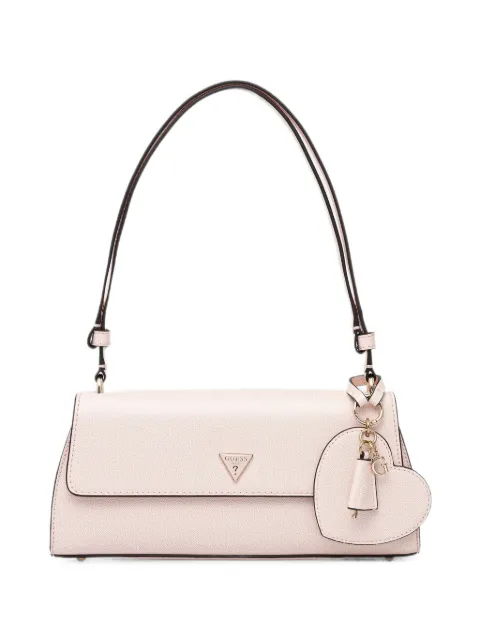 GUESS USA Isobel heart-motif logo-plaque shoulder bag