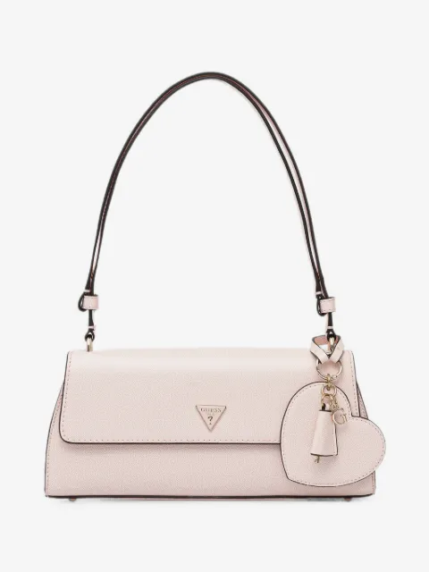 GUESS USA Isobel heart-motif logo-plaque shoulder bag