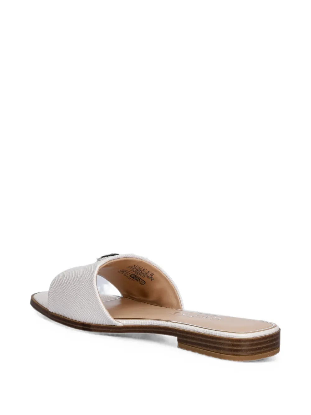 GUESS USA Slippers met logoplakkaat Wit