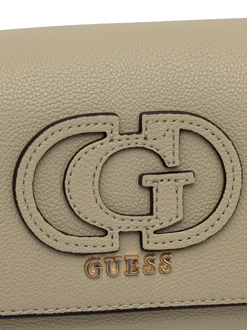 GUESS USA Isola bewerkte schoudertas met logoplakkaat Groen