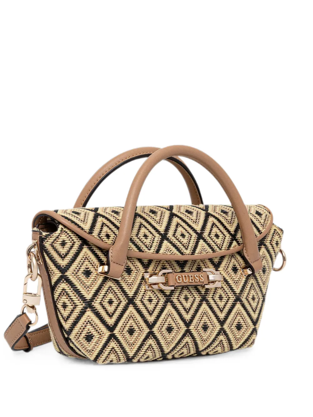 GUESS USA Sophia diamond-pattern shoulder bag - Toni neutri