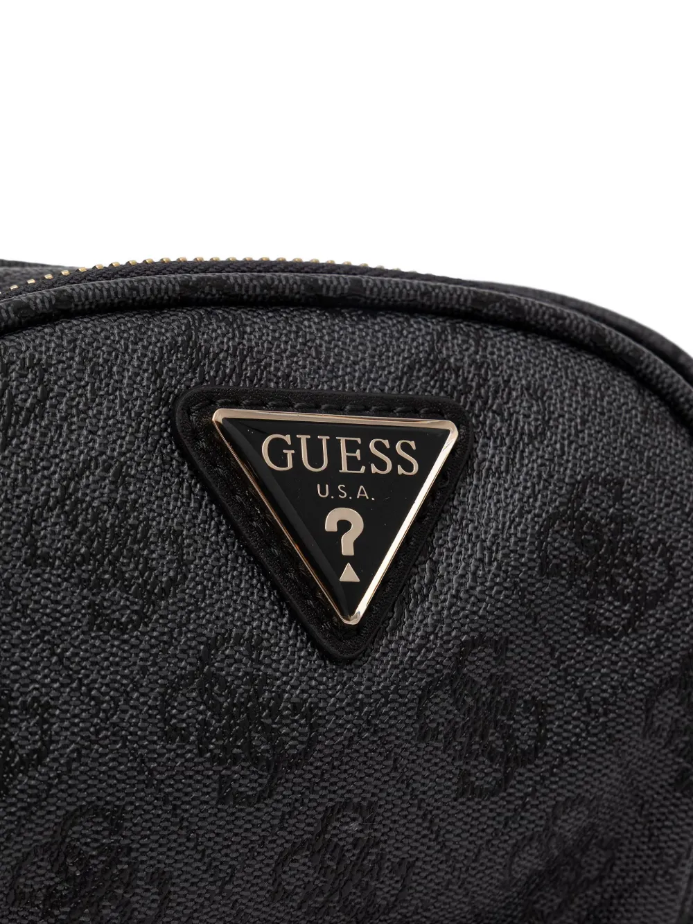 GUESS USA Latona heuptas met monogramprint Zwart
