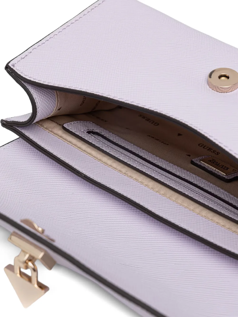 GUESS USA Patsie schoudertas met logoplakkaat Paars