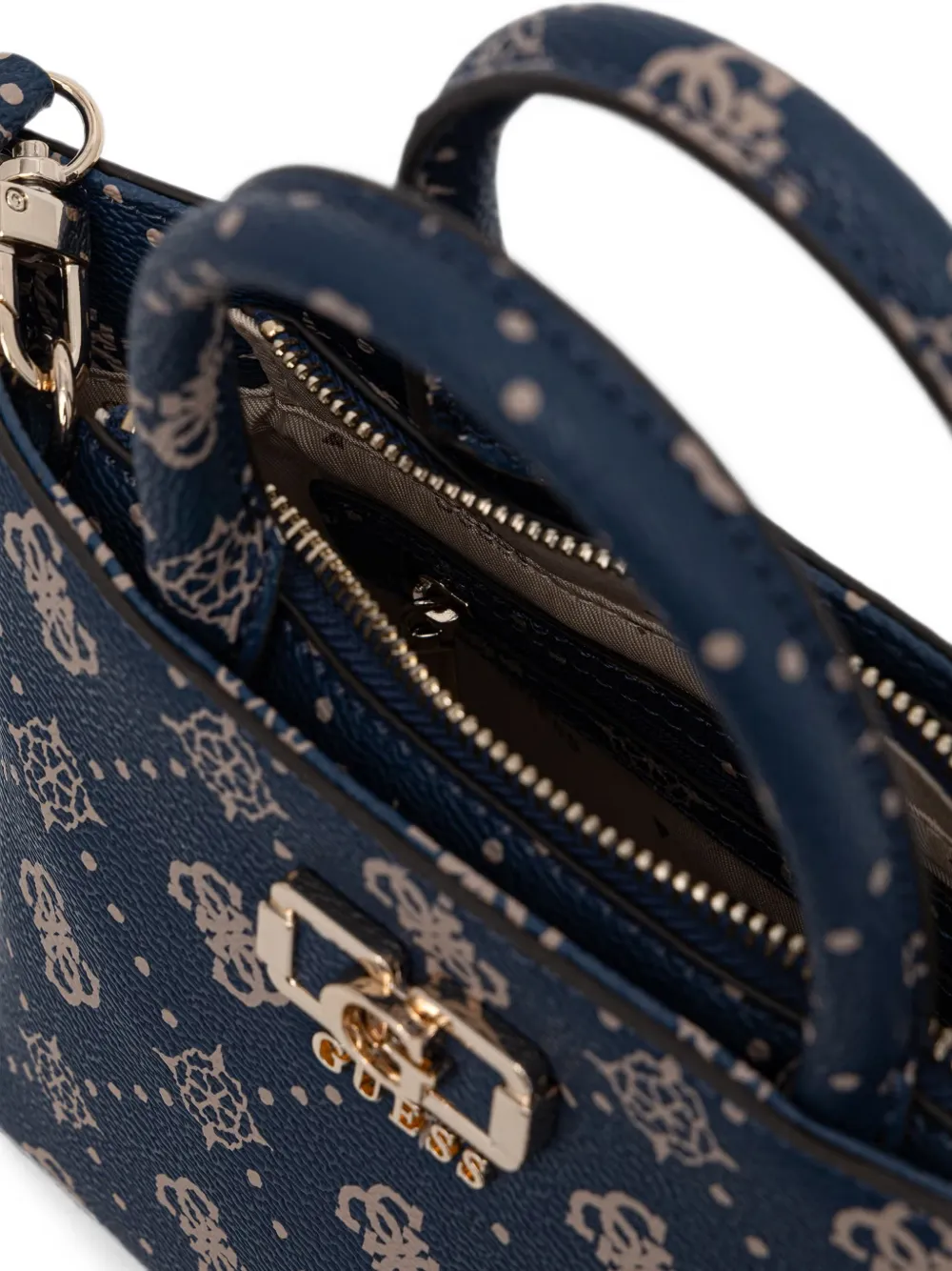 GUESS USA Shopper met monogramprint Blauw