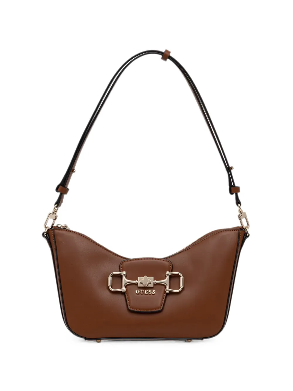 GUESS USA Janie horsebit shoulder bag - Marrone