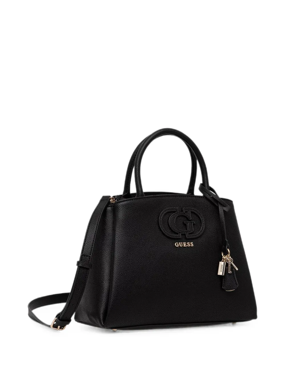 GUESS USA Shopper met logo-reliëf Zwart