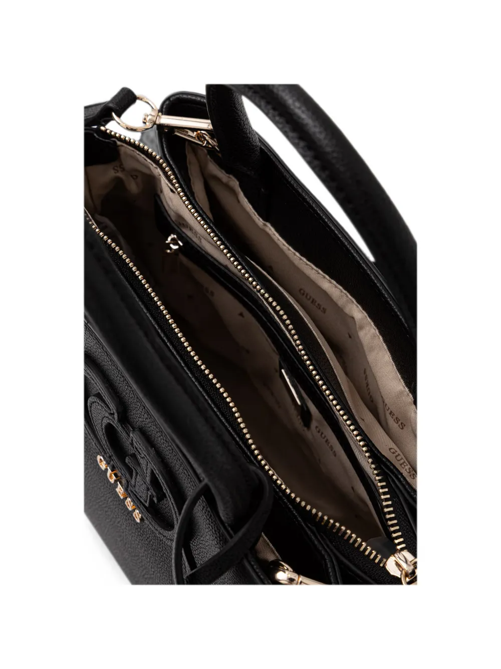 GUESS USA Shopper met logo-reliëf Zwart