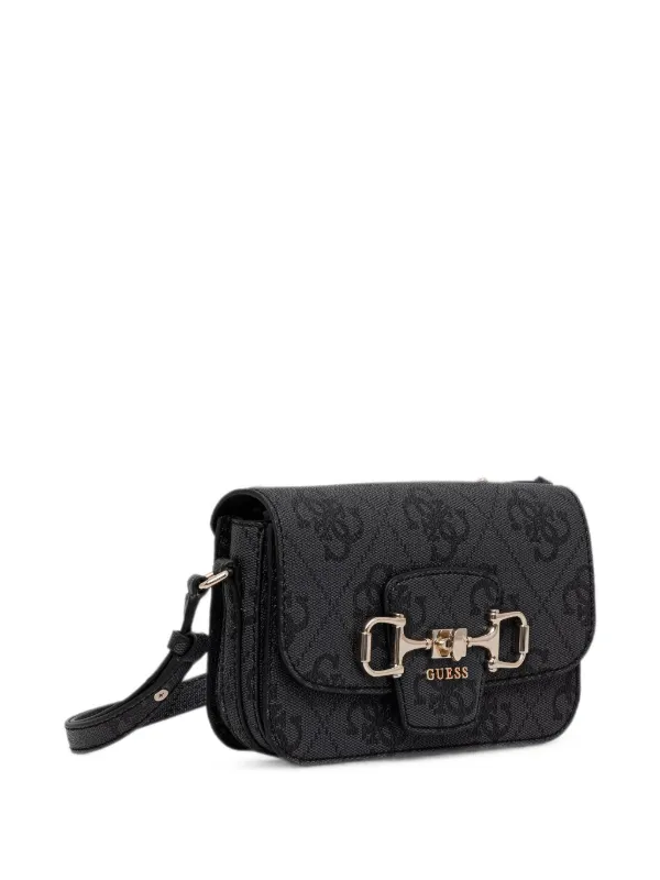 GUESS USA モノグラム ショルダーバッグ | ブラック | FARFETCH JP