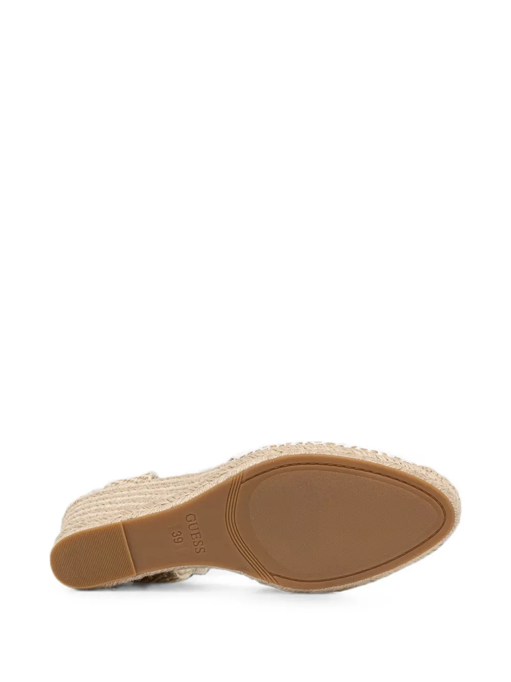 GUESS USA Cheyin crochet-knit wedge espadrilles Beige