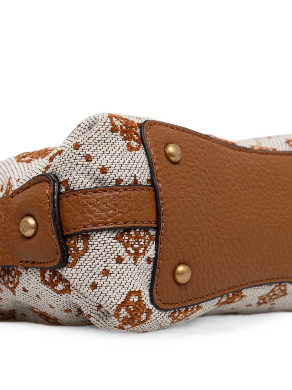 GUESS USA Camden shopper met monogramprint en gespdetail Beige